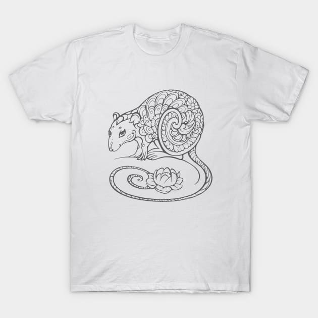 Symbol of the Year 2020 - Rat T-Shirt by Yulla